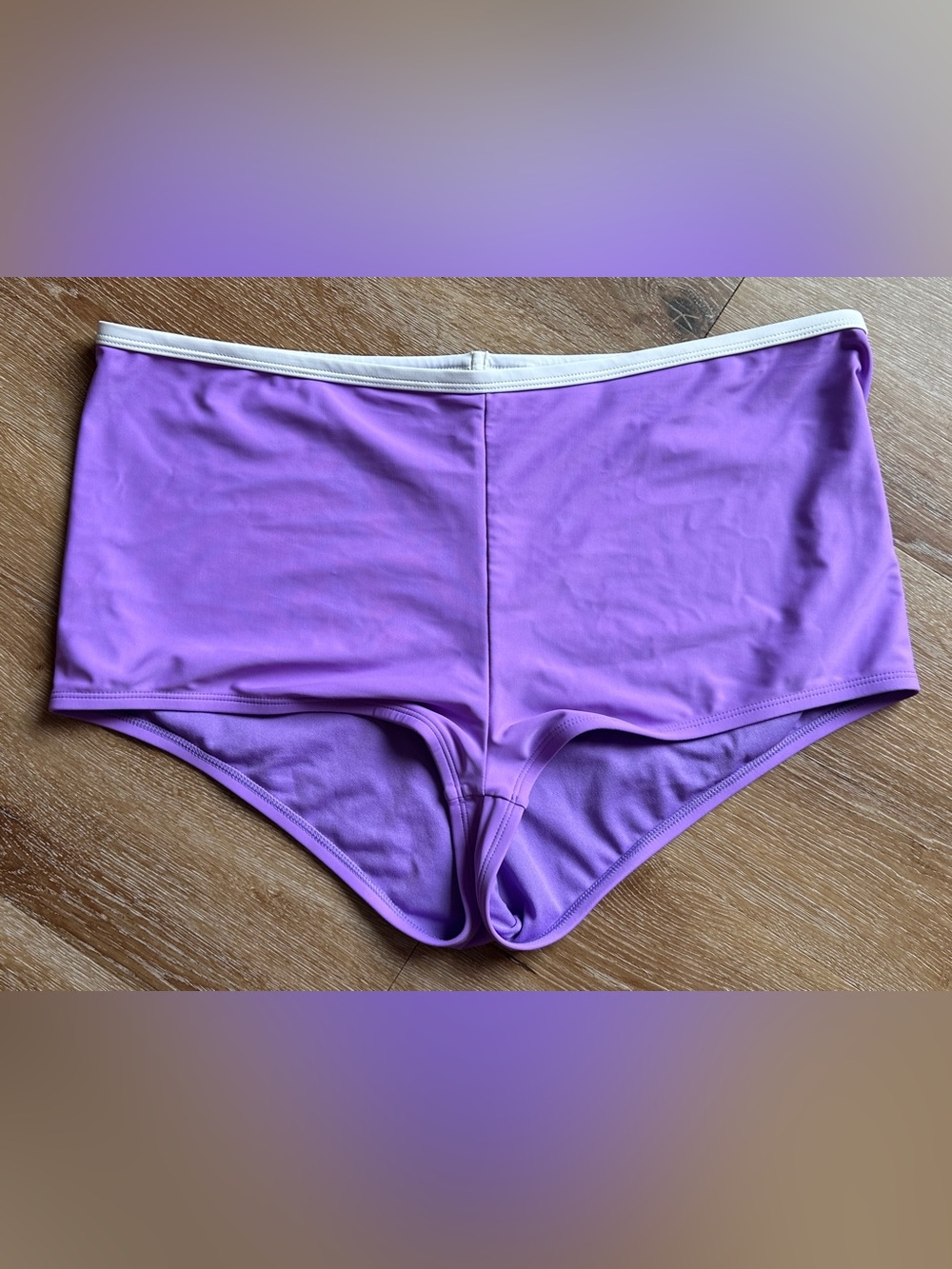 Wild Fable Purple High Waist Cheeky Bikini Bottom Swim Shorts NWT Sz X (14/16)